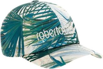 Roberto Cavalli Jungle Print Logo Cap - Dames - Petten - Groen - ONE Size - Katoen - Accessoires