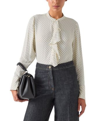 L.k. Bennett Lk Bennett Cody Woven Top