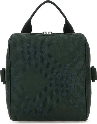 Burberry Bottle Green Fabric Crossbody Bag
