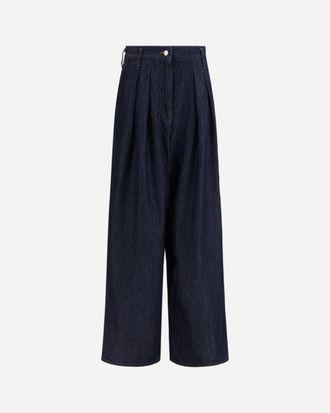 Dries Van Noten Jeans wide leg con pinces Woman S