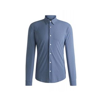 HUGO BOSS Overhemden > Nette Overhemden - Heren - Zakelijke Overhemden - Blauw - XL - Overhemden