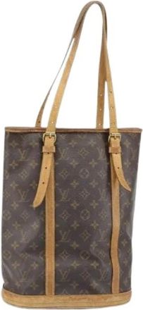 Louis Vuitton Pre-owned Vintage Canvas Bucket Bag - Dames - Vintage Tas - Bruin - ONE Size - Vintage