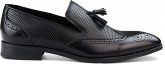 Infinity Leather Mens Brown Tassel Moccasin Loafers Smart Slip-On Dress Shoes