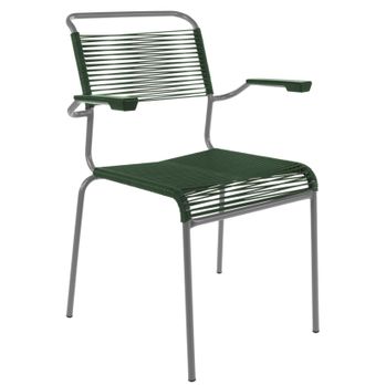 Schubiger M&ouml;bel Spaghetti-Stuhl S&auml;ntis mit Armlehnen