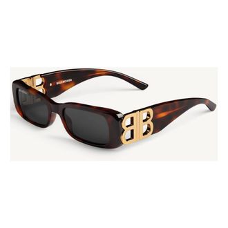 Balenciaga Sunglasses, female, Brown, Size: ONE SIZE Dynasty Rectangle