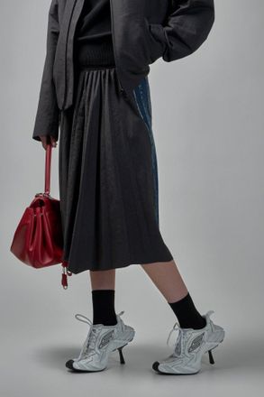 Balenciaga Hybrid Pleated Skirt