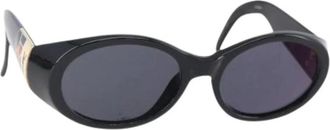 Saint Laurent Pre-owned Accessories, female, Black, Size: ONE SIZE Pre-owned Plastic Sunglasses
