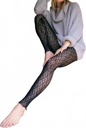 Free People Lace Leggings In Black