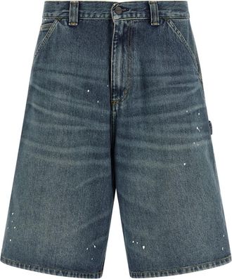 Carhartt Work in Progress Blue Loose Solid Shorts