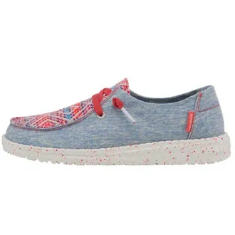 Hey Dude Womens Wendy Slip On Shoes In Playa Fiesta Rojo