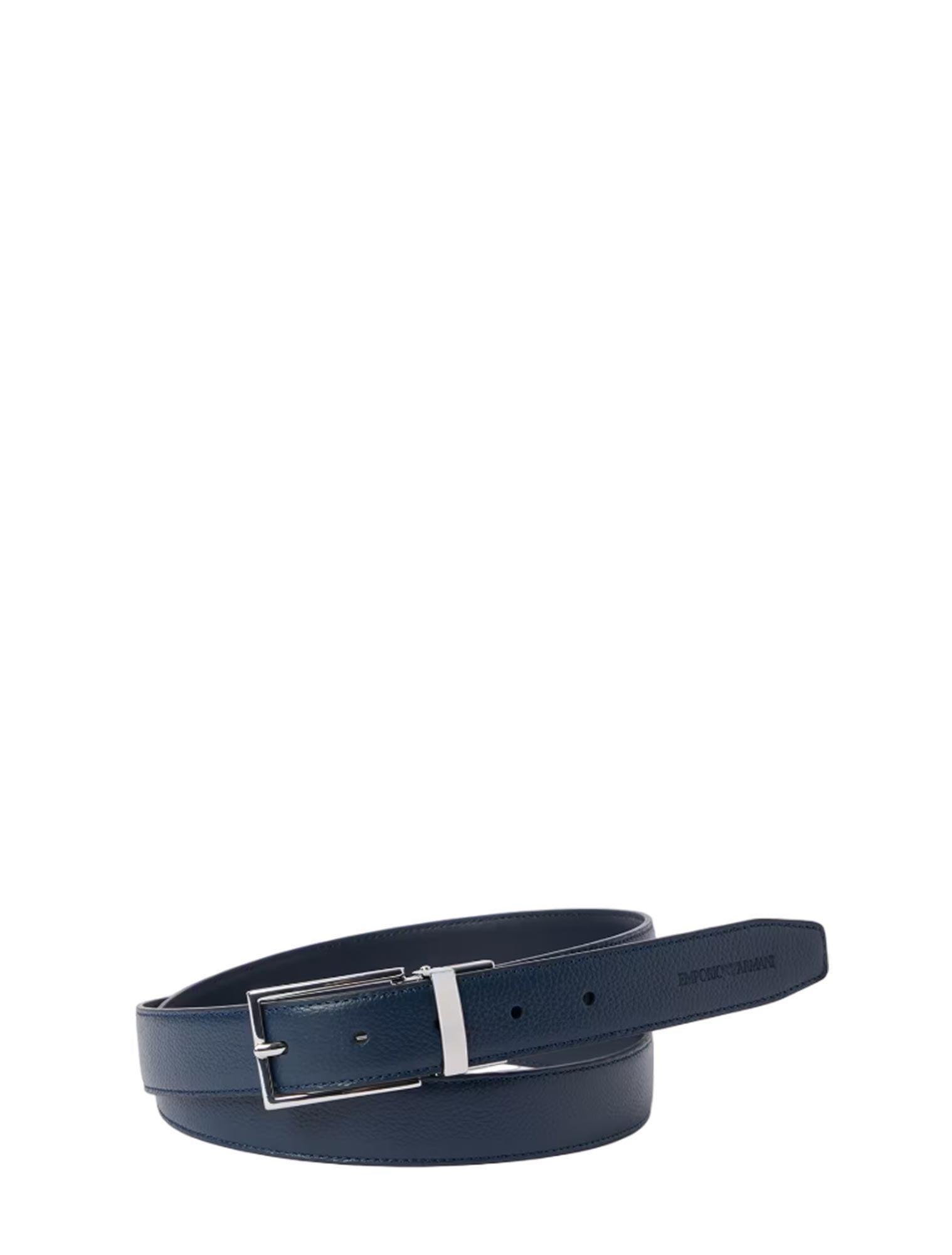 GIORGIO ARMANI Genuine Leatherベルト　ネイビー Giorgio Armani Leather Belt 02 - One-Stop Eyewear Solution