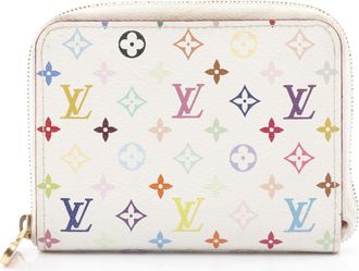 Louis Vuitton Blanc Multi-Color White Monogram Multicolore Coin Purse/Coin Case (Pre-Owned)