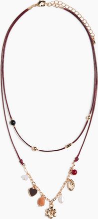 H&M Zweireihige Schnurkette - Red