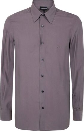 Emporio Armani Camicia con ricamo - Viola