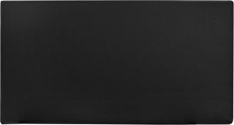 Deco Wood Cabecero tapizado de polipiel liso en color negro de 135x80cm