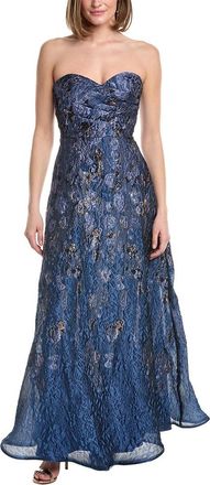 Rene Ruiz Sweetheart Brocade Column Gown