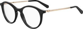 Love Moschino Black Haircalf Womens Frames