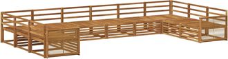 vidaXL Juegos De Sof&aacute;s 10 Uds. Madera De Acacia S&oacute;lida Vidaxl