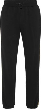Plein Sport Cargo Pants Laminated - Heren - Trainingsbroeken - Zwart - XL - Katoen - Fitness