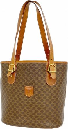 Celine Brown Pvc Tote Bag (Pre-Owned)