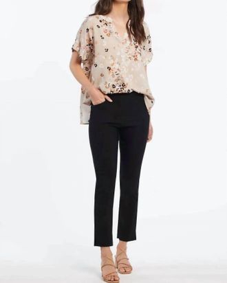 Tribal Flatten In Slimming Ankle Pants In Black
