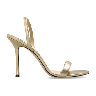 Jimmy Choo London Jenn Sandals - female - Jimmy Choo - High Heel Sandals - Yellow - 6 UK - Shoes