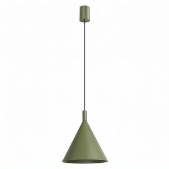 Sollux Lighting L&aacute;mpara colgantes verde oliva acero alt. 140 cm
