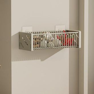 OEM Almacenamiento De Verduras Y Especias Para La Cocina. Escurridor De Pared, Color Blanco Crema, 36 X 15,5 X 10,5 Cm