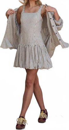 Saltwater Luxe Verano Mini Dress In Black & White