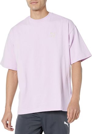 Puma Mens Better Classics Oversized Tee, Grape Mist, XXL