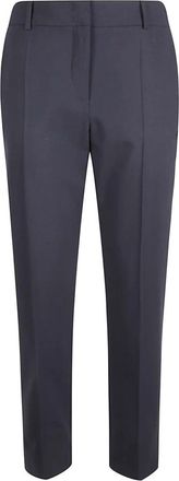 Eleventy Slim-fit Broeken - Dames - Slim Fit Broeken - Zwart - M - Wol - Broeken