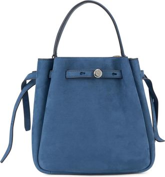 Tory Burch Tassen, Dames, Blauw, ONE Size, Leer, Bucket Bag