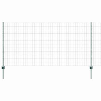Berkfield Home Euro Fence with 11 U Posts Green 1, 2x25 m Steel