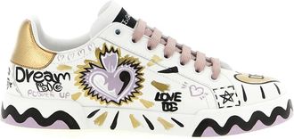 Dolce & Gabbana Portofino Sneakers - Dames - Sneakers - Veelkleurig - 40 EU - Leer - Schoenen