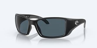 Costa Unisex Blackfin Polarized Sunglasses In Matte Black Frame Gray
