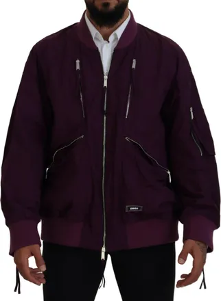 Dsquared2 Dsquared&sup2; Polyester Full Zipper Bomber Mens Jacket (Pre-Owned)