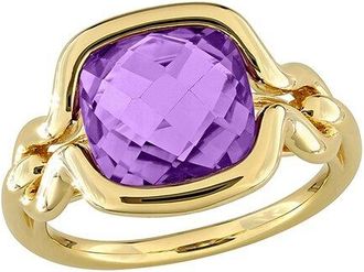 Rina Limor Gold Over Silver 4.49 Ct. Tw. Amethyst Ring