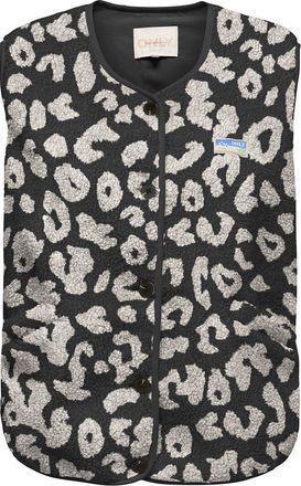 Only Mouwloos vest in sherpa