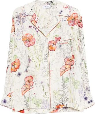 Alexander McQueen Alexander McQueen, Shirts, female, Multicolor, Size: M Cotton Patterned Shirt