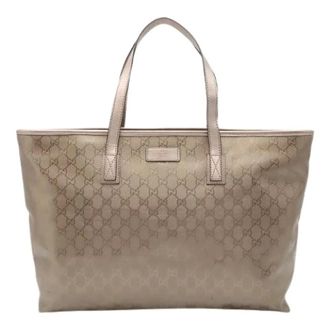 Gucci Bolso Tote Pre-owned GG Imprime PVC - Pre-owned - Mujer - Beige - ONE SIZE