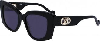 Liu Jo Womens LJ776S-001 LJ776S 54 001 Sunglasses - Black - One Size