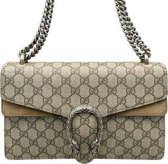 Gucci Dionysus Bag Gg Coated Canvas Beige Canvas Bag (Pre-Owned)