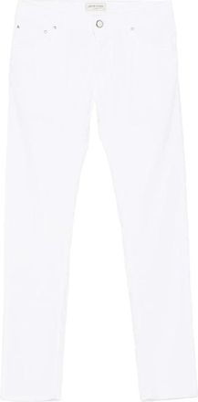 Jacob Cohen Witte Klassieke Straight Leg Jeans - Heren - Slim Fit Broeken - Wit - W34 - Broeken