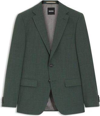 BOSS Washable slim-fit jacket in stretch cloth