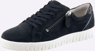 Casual Looks Sneaker CASUAL LOOKS, Damen, Gr. 36, marine, Veloursleder, Schuhe Sneaker