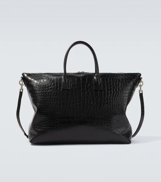 Saint Laurent Giant croc-effect leather tote bag