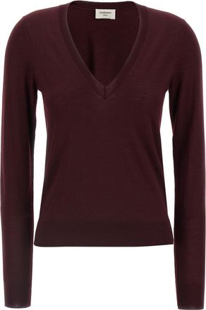 Saint Laurent Maroon Wool sweater