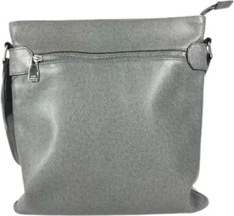 Louis Vuitton Vintage, unisex, Grijs, ONE Size, Leer, Pre-owned Pochette Schoudertas