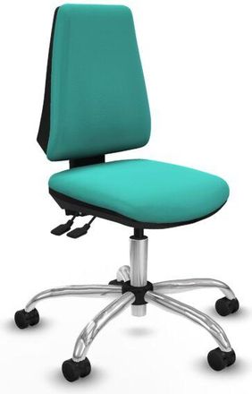 Piqueras y Crespo Piqueras Y Crespo - Elche as similpiel turquesa base cromada ruedas nailon 65mm