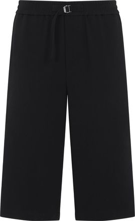 Ami Mens Bermuda Wide Black In Cotton - Size Medium